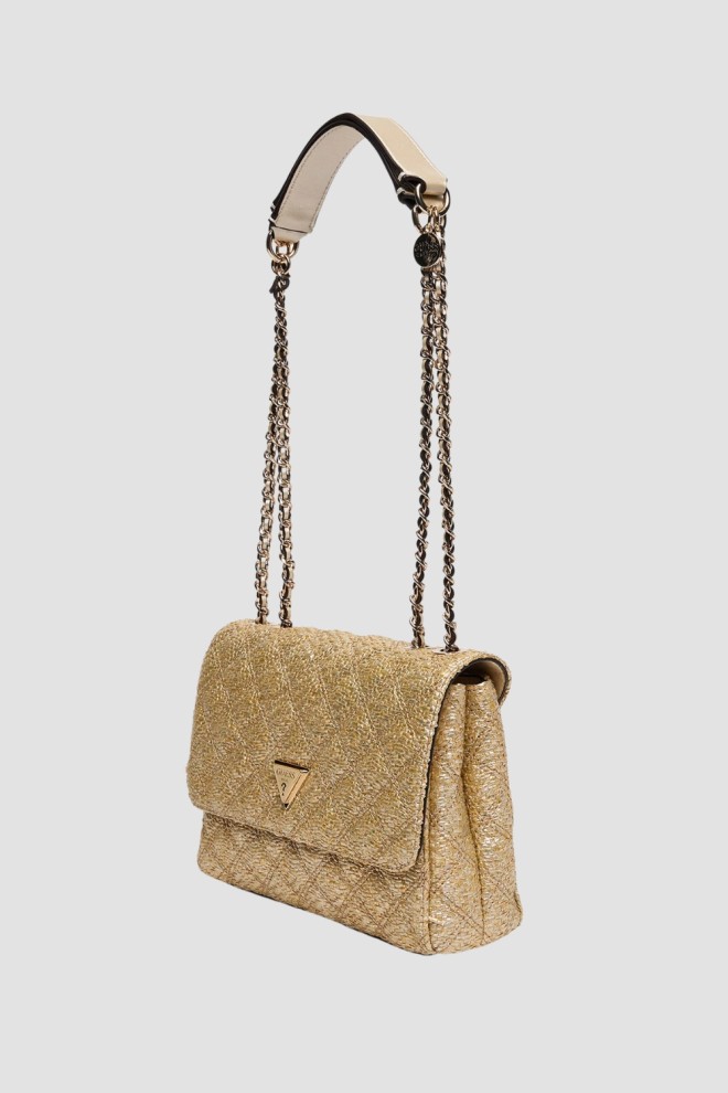 Жіночий золотий клатч GUESS Giully 2