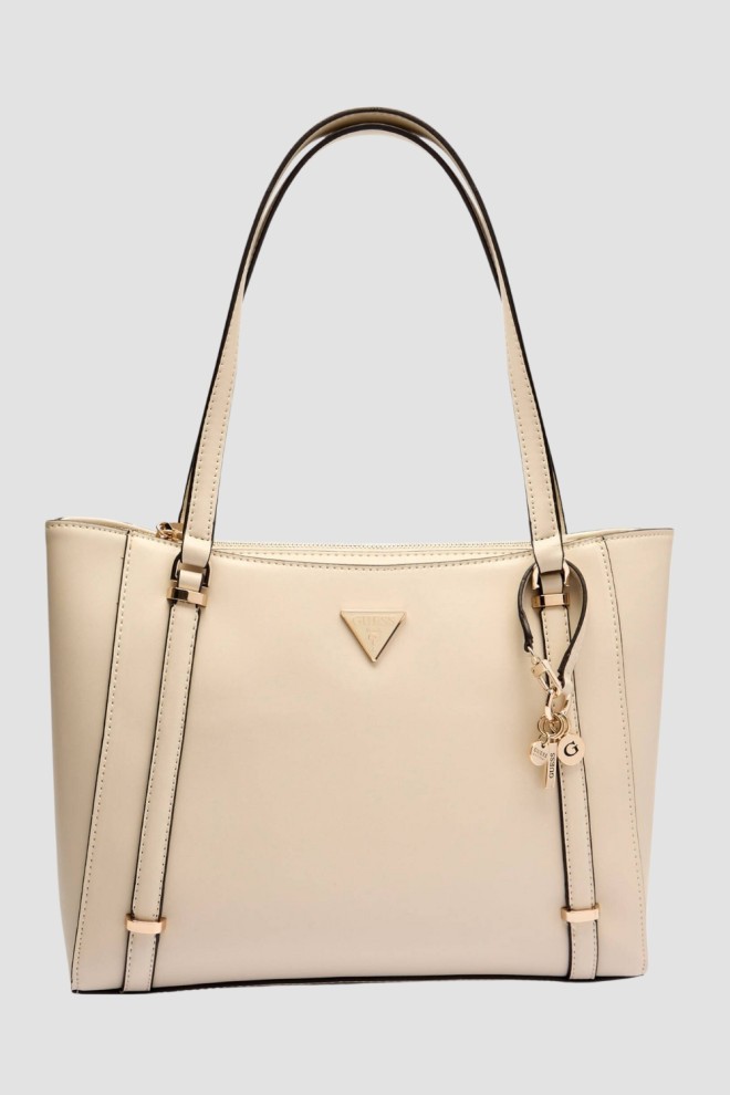 GUESS Women's taupe Daryna shopper bag