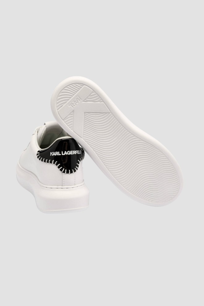 KARL LAGERFELD Білі жіночі шкіряні кеди Kapri Karl NFT Lo Lace