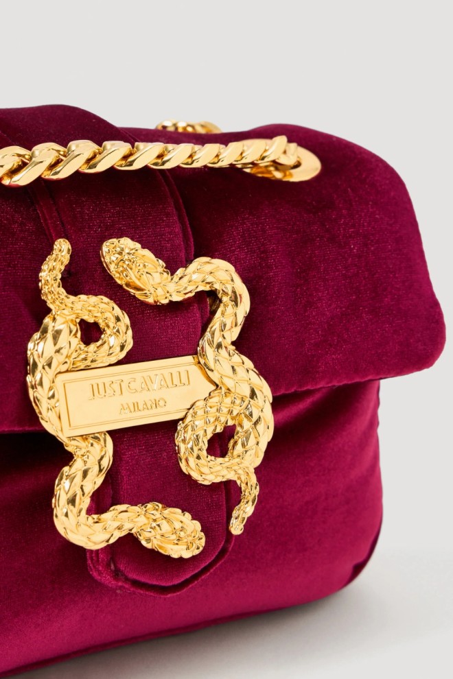 JUST CAVALLI Raspberry Iconic Iconic Snakes Puffy clutch bag - Style 3