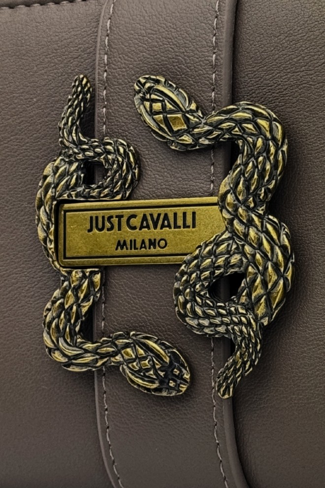 JUST CAVALLI Damski portfel w kolorze taupe Iconic Snakes - Style 15