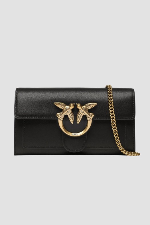 PINKO Black clutch bag Love...