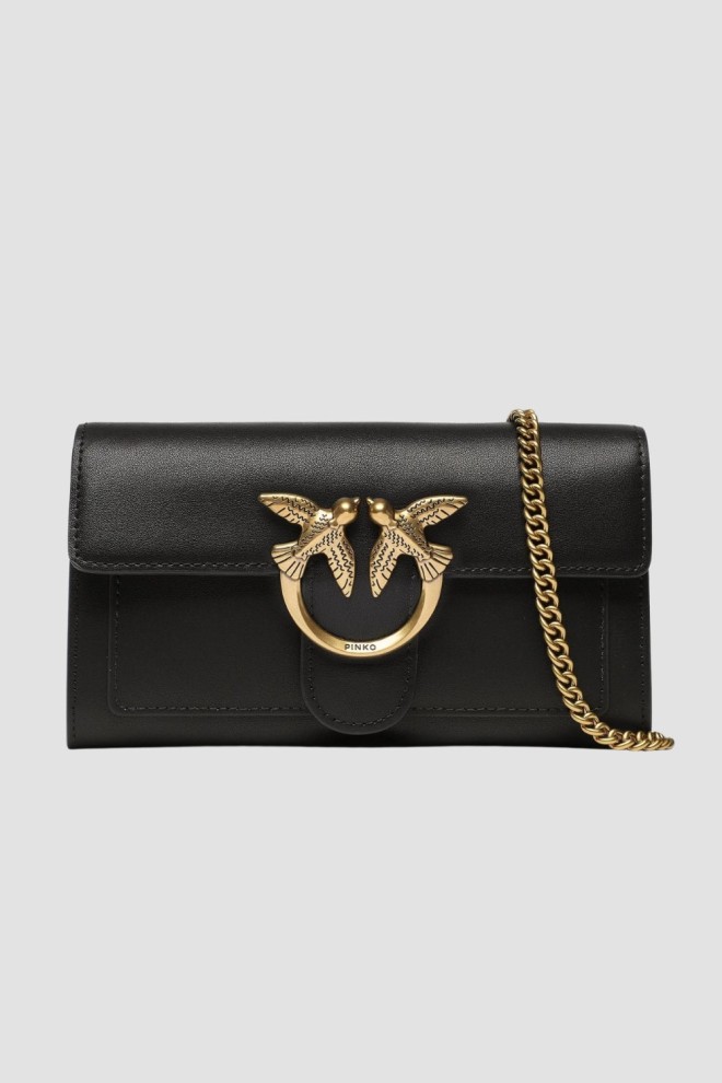 PINKO Czarny torebka Love One Wallet C Vitello AW25