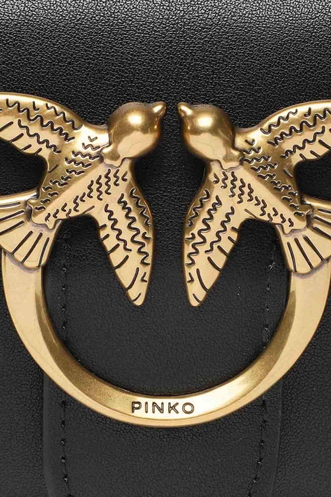 PINKO Czarny torebka Love One Wallet C Vitello AW25