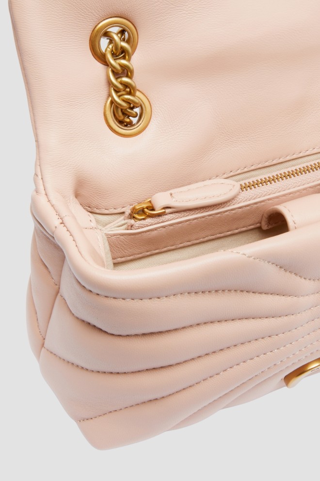 PINKO Różowa kopertówka Love Puff Mini CL AW25