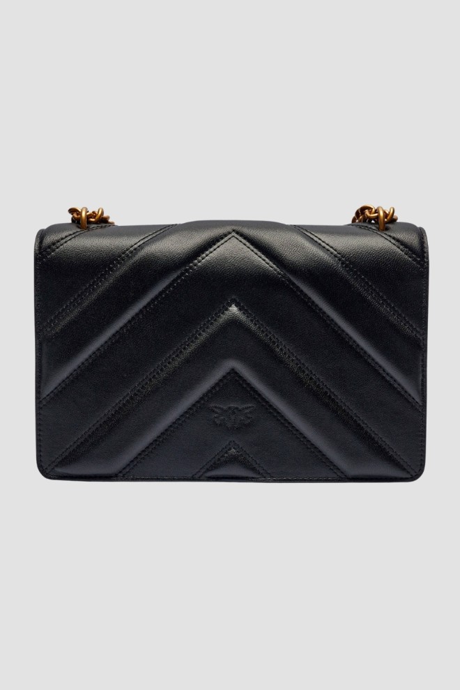 PINKO Geantă de ambreiaj negru Love One Classic Light DC AW25