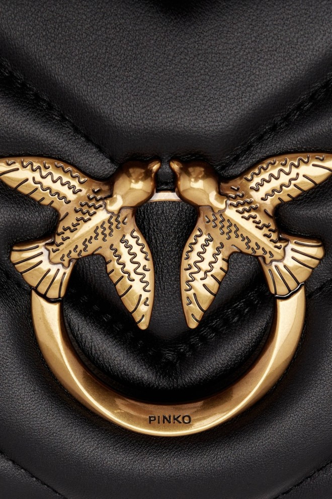 PINKO Czarna kopertówka Love Click Classic AW25