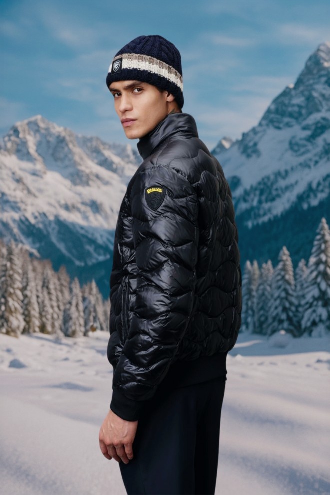 BLAUER Czarna kurtka męska Daniel Short Jackets