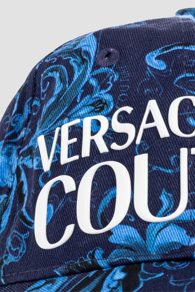 VERSACE JEANS COUTURE Șapcă de baseball din bumbac albastru marin The Middle