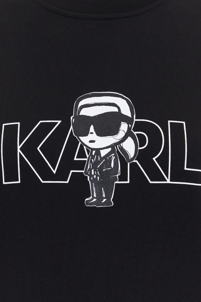 KARL LAGERFELD Tricou imprimat negru Ikon pentru femei