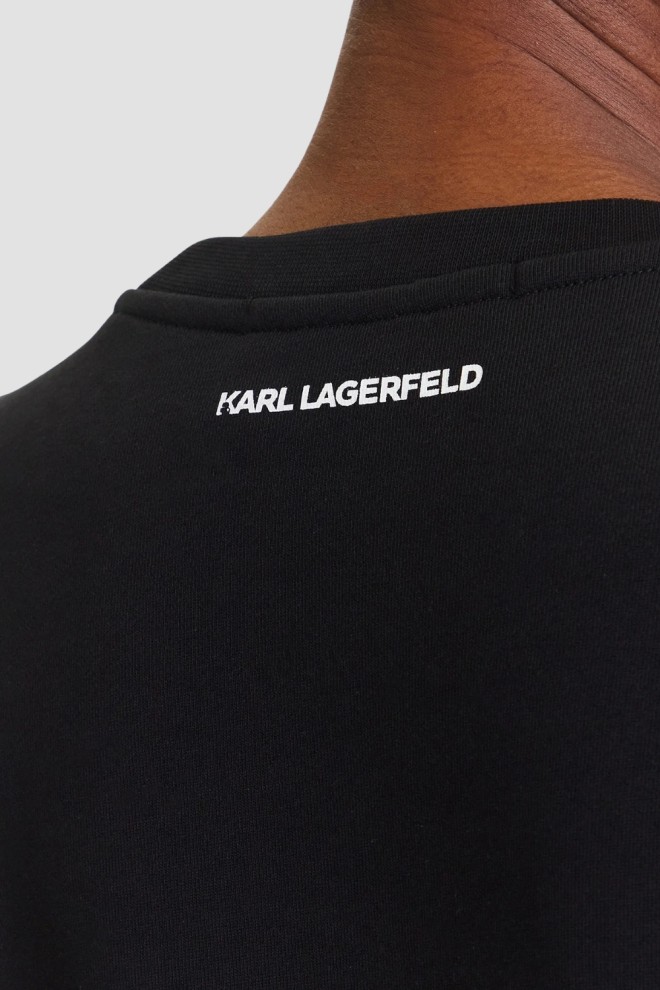 KARL LAGERFELD Black Ikon women's printed sweatshirt