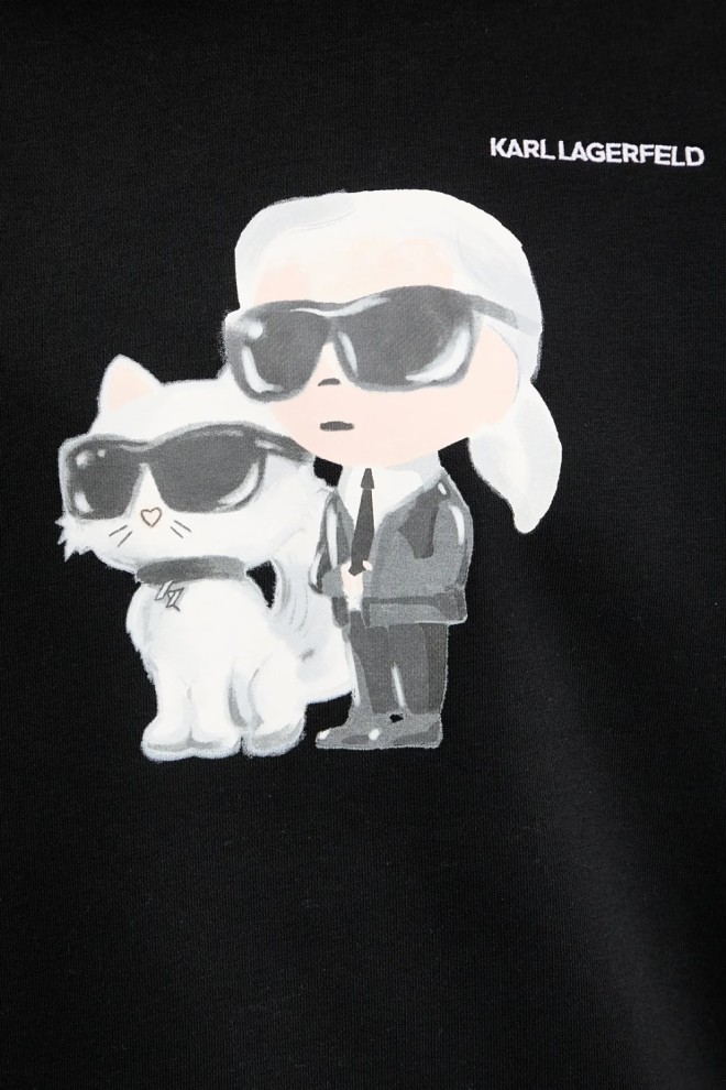 KARL LAGERFELD Black Women's Ikon Duo Sweatshirt