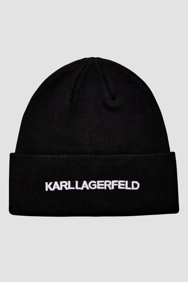 KARL LAGERFELD Pălărie de iarnă cu broderie