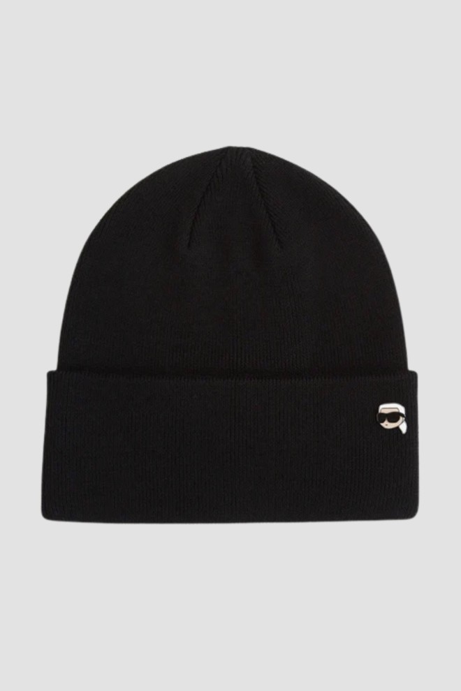 KARL LAGERFELD Winter cap with Ikon pin