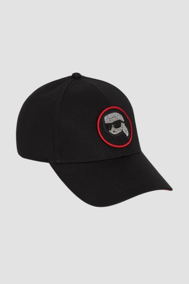 KARL LAGERFELD Șapcă de baseball pentru femei cu logo cu velcro schimbabil Ikon