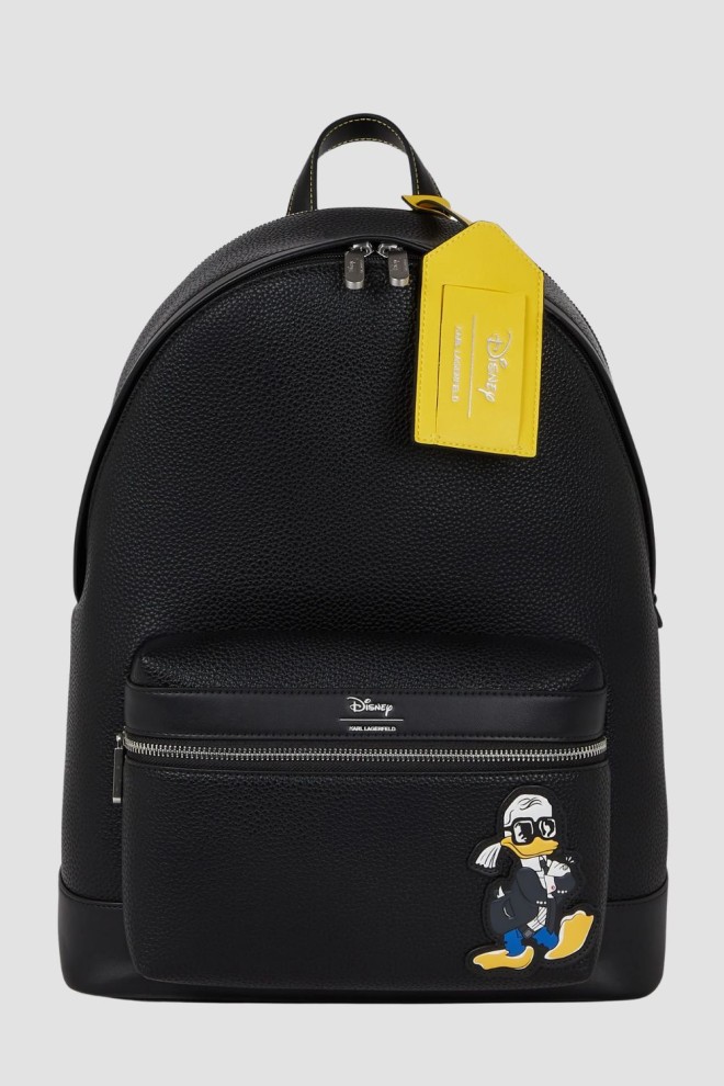 KARL LAGERFELD Rucsac negru din piele pentru femei KLxDisney