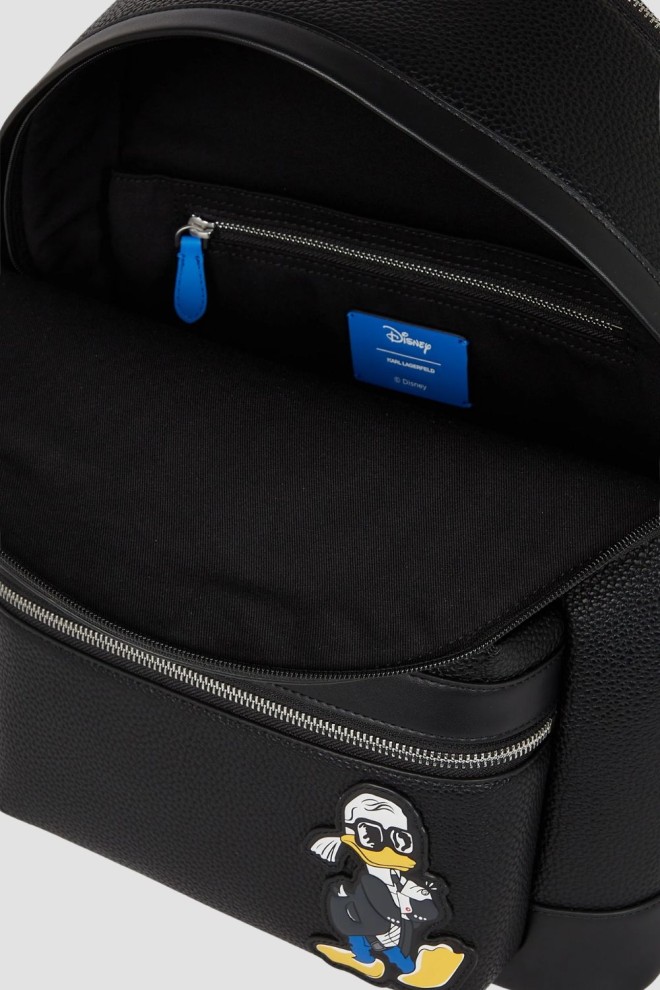 KARL LAGERFELD Black Women's Leather Backpack KLxDisney