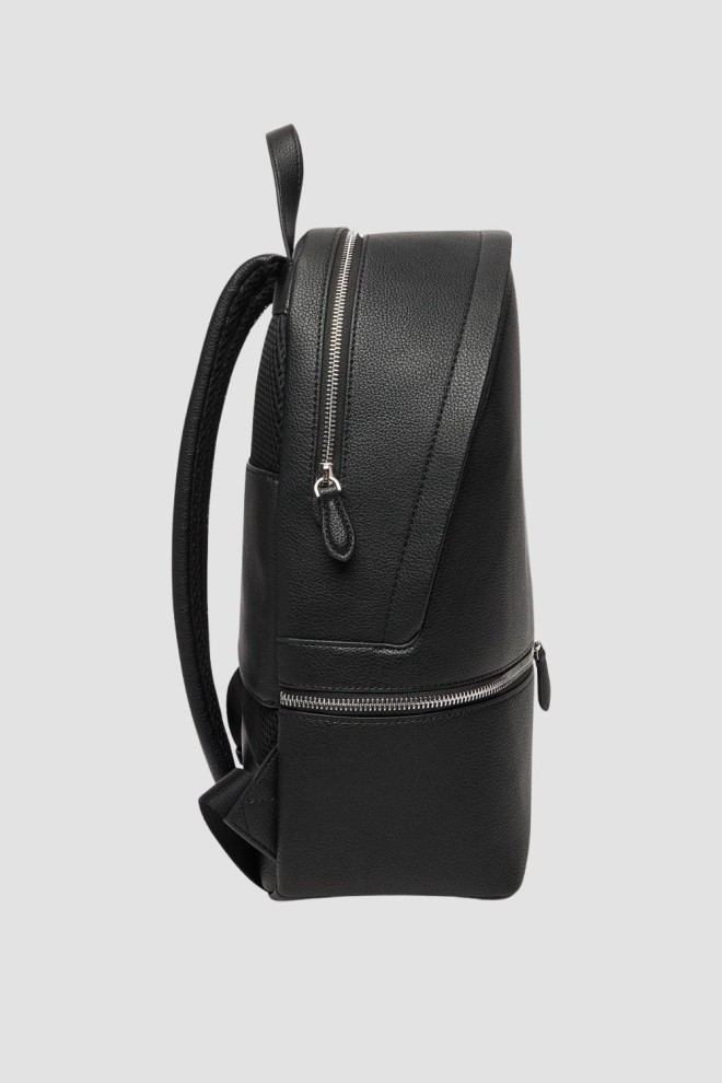 Чоловічий рюкзак KARL LAGERFELD Ikon із зернистої шкіри чорного кольору