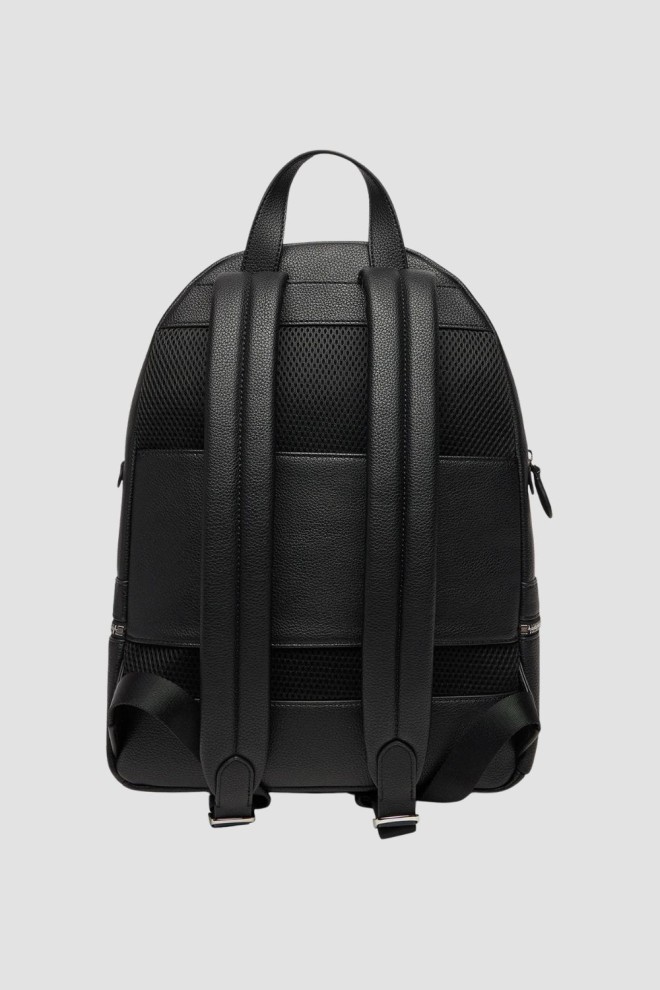 KARL LAGERFELD Rucsac negru pentru bărbați Ikon din piele granulată