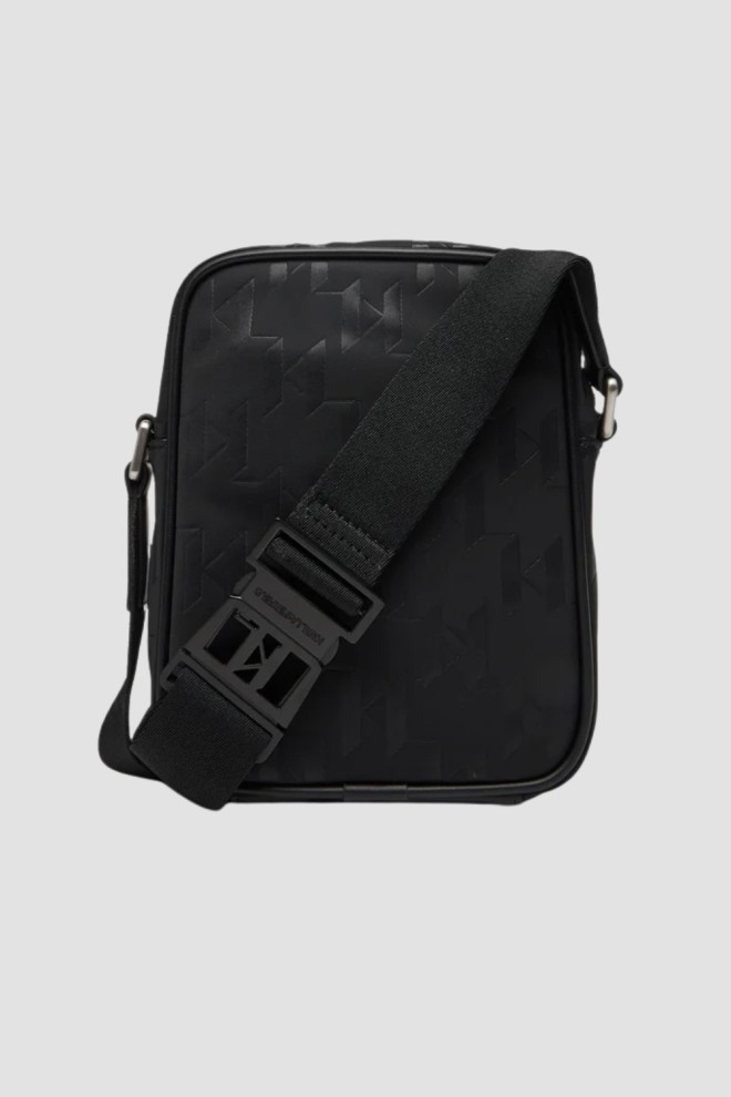 KARL LAGERFELD Black men's monogrammed sachet
