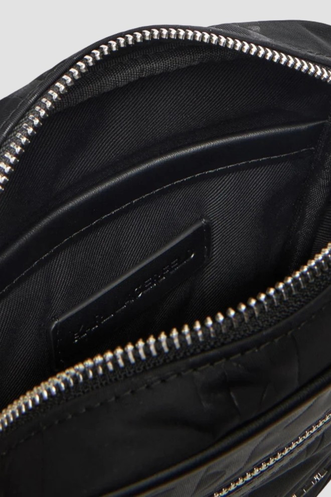 KARL LAGERFELD Black men's monogrammed sachet