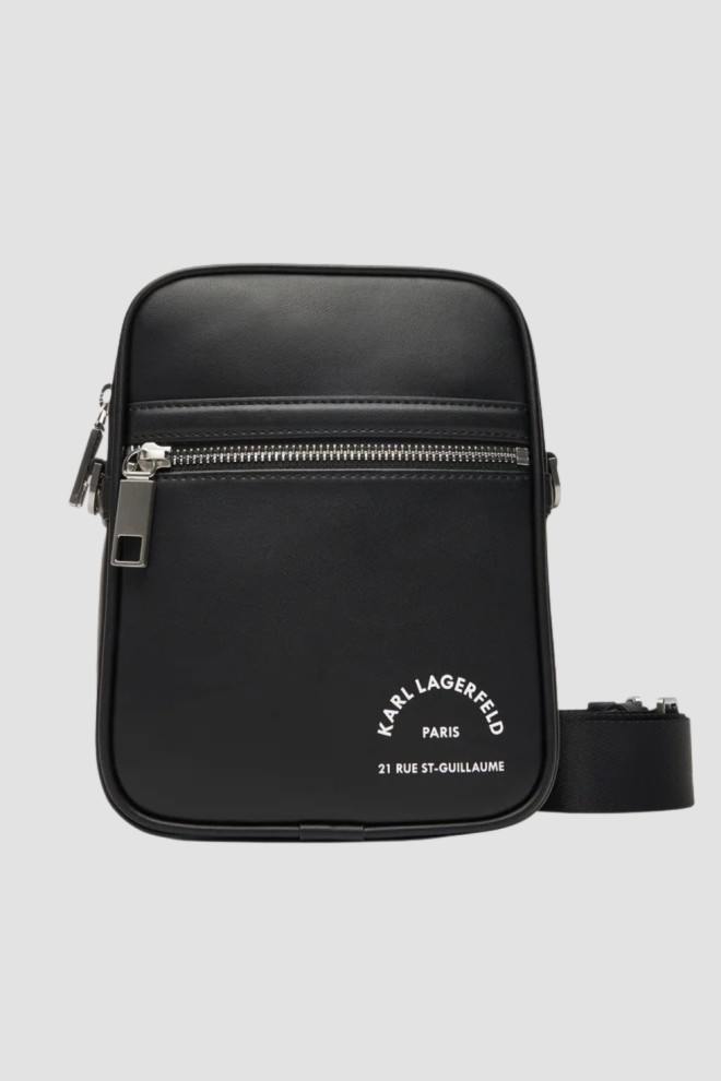 KARL LAGERFELD Saszetka męska czarna z logo