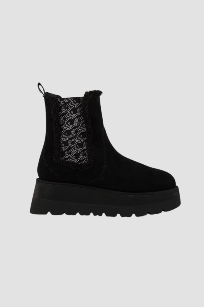 KARL LAGERFELD Black women's SKYLAR snow boots