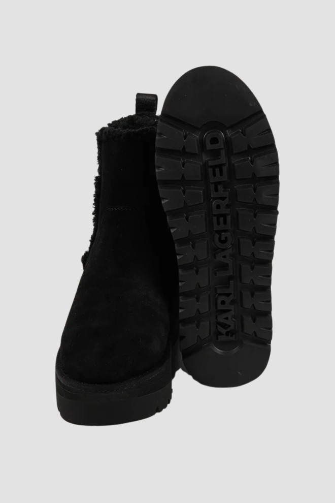 KARL LAGERFELD Black women's SKYLAR snow boots