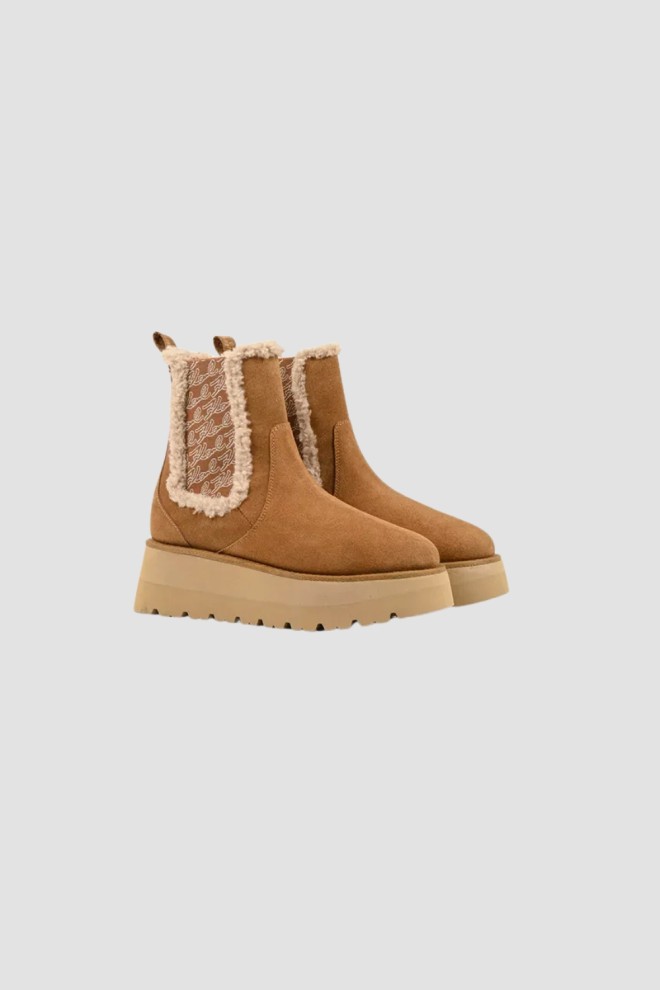 KARL LAGERFELD Caramel women's SKYLAR snow boots
