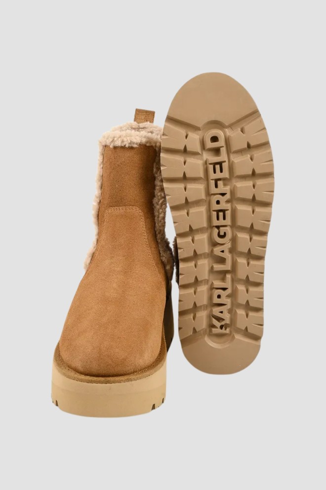 KARL LAGERFELD Caramel women's SKYLAR snow boots