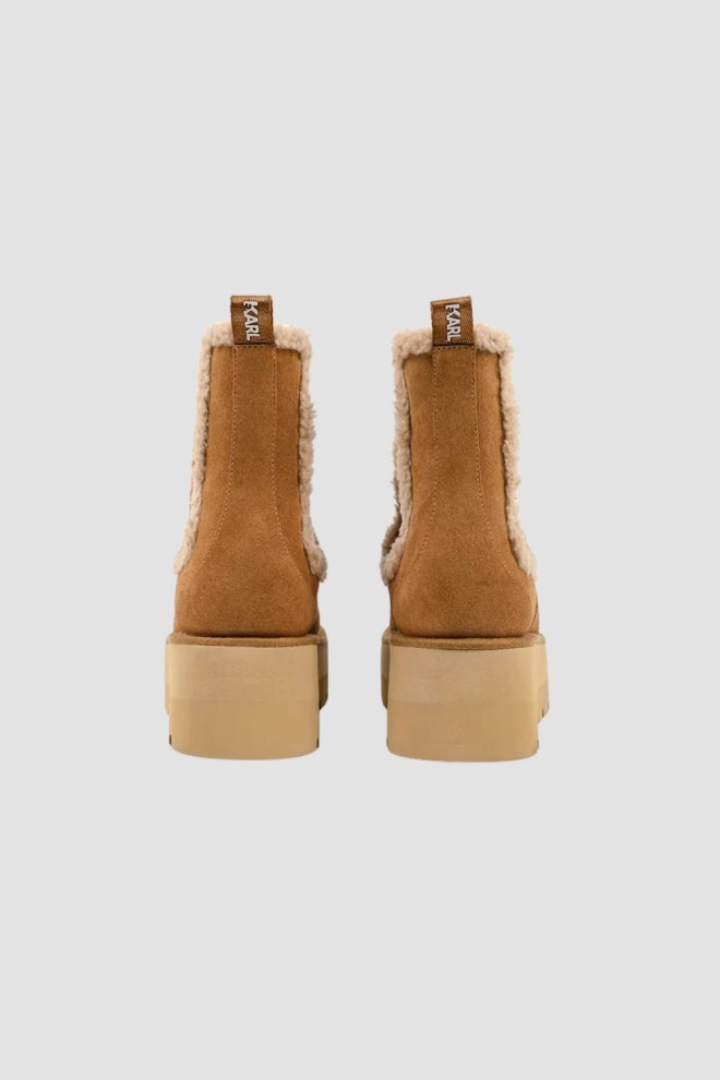 KARL LAGERFELD Caramel women's SKYLAR snow boots