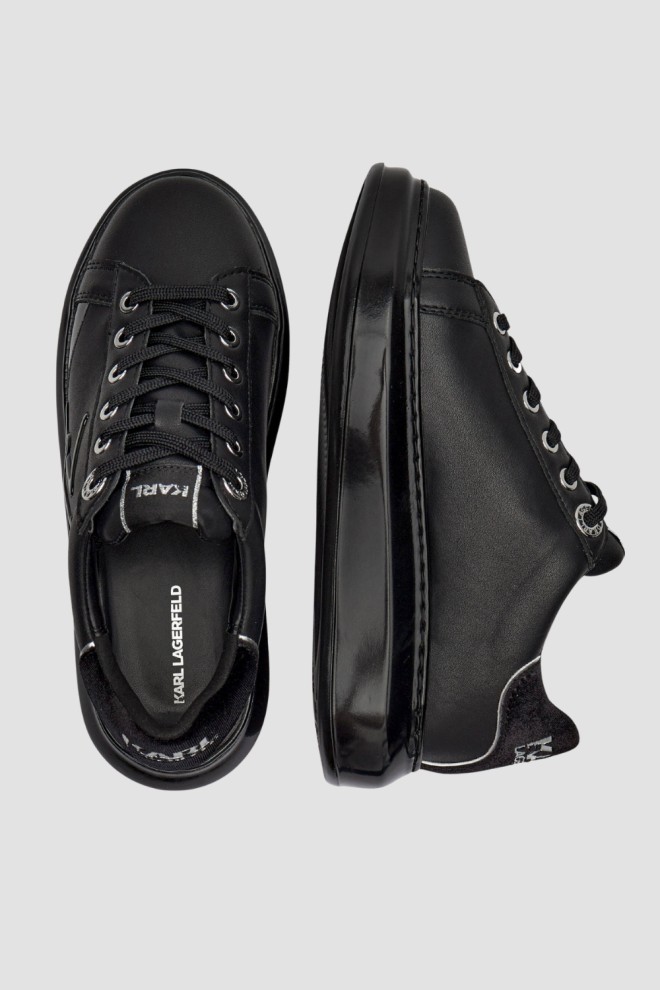 KARL LAGERFELD Czarne damskie sneakersy KAPRI Karl Signia