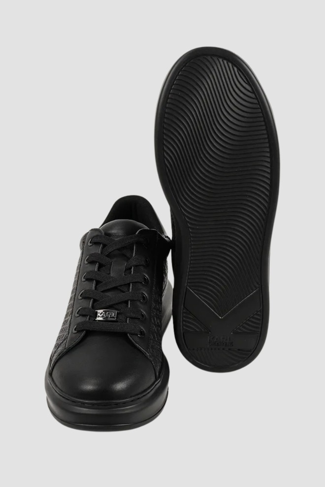 Adidași KARL LAGERFELD Black KAPRI Emboss cu monogramă, bărbați