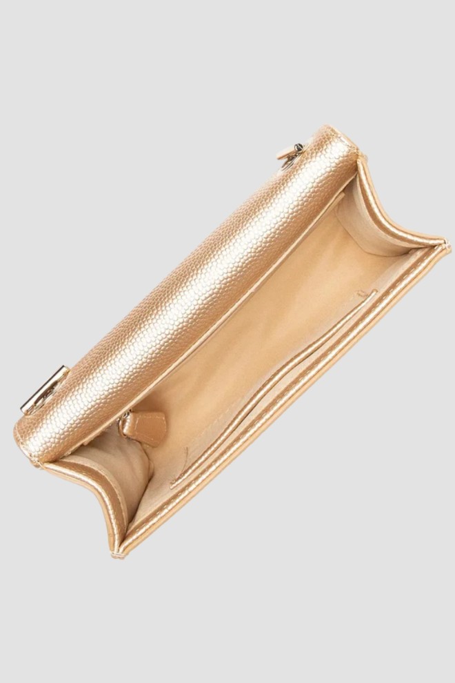 VALENTINO Gold Divina clutch bag