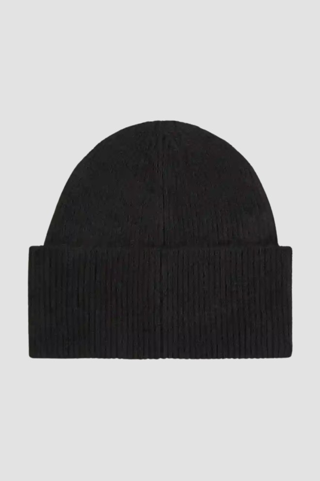 KARL LAGERFELD Black women's cap with wool blend