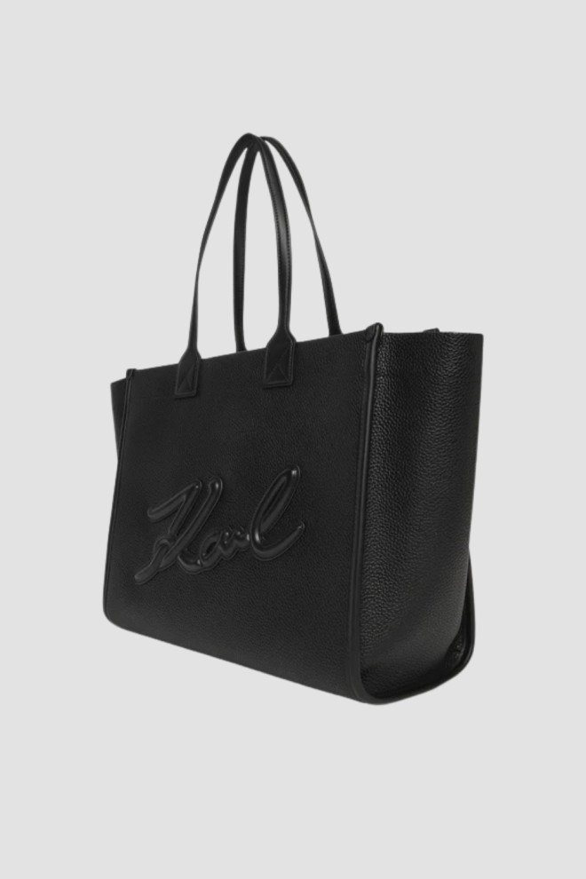 KARL LAGERFELD Negru Shopper Skuare Tote