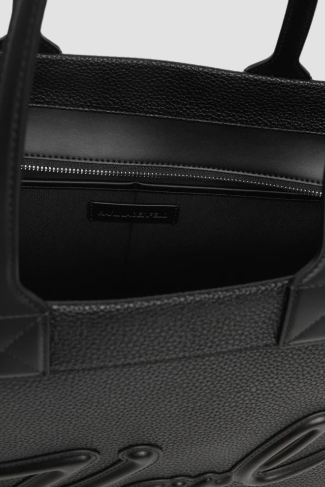 KARL LAGERFELD Negru Shopper Skuare Tote