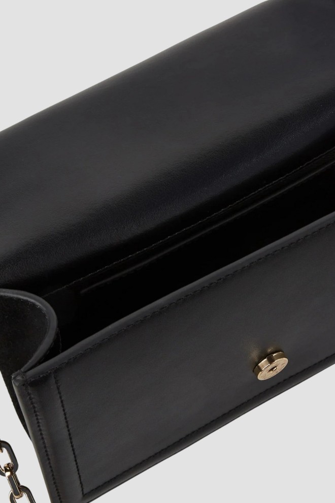 KARL LAGERFELD Black leather Nova postbag