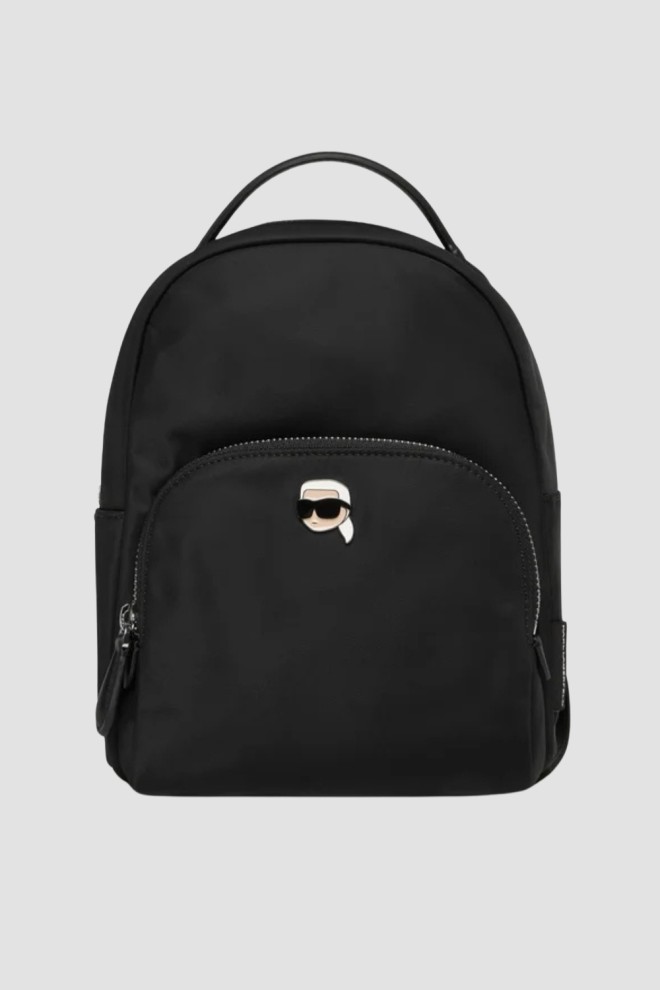 Жіночий нейлоновий рюкзак KARL LAGERFELD Ikon чорного кольору