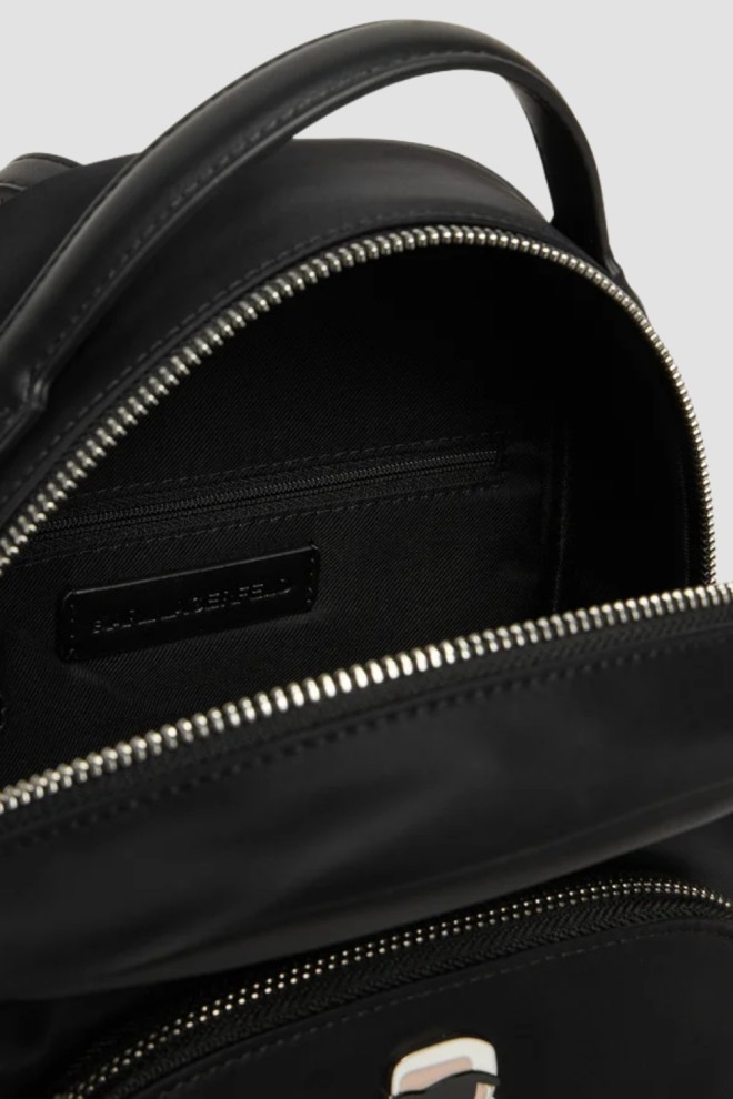 Жіночий нейлоновий рюкзак KARL LAGERFELD Ikon чорного кольору