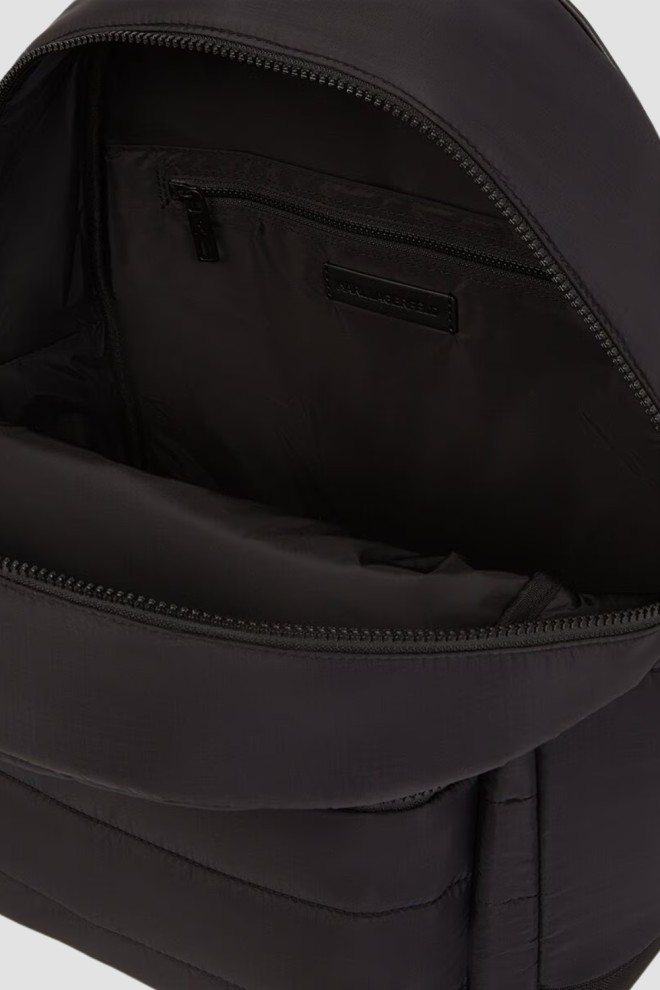 KARL LAGERFELD Black men's monogrammed laptop backpack