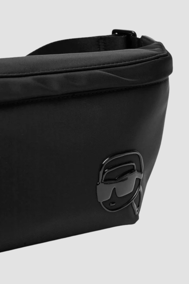 KARL LAGERFELD Rinichi negru pentru bărbați cu logo