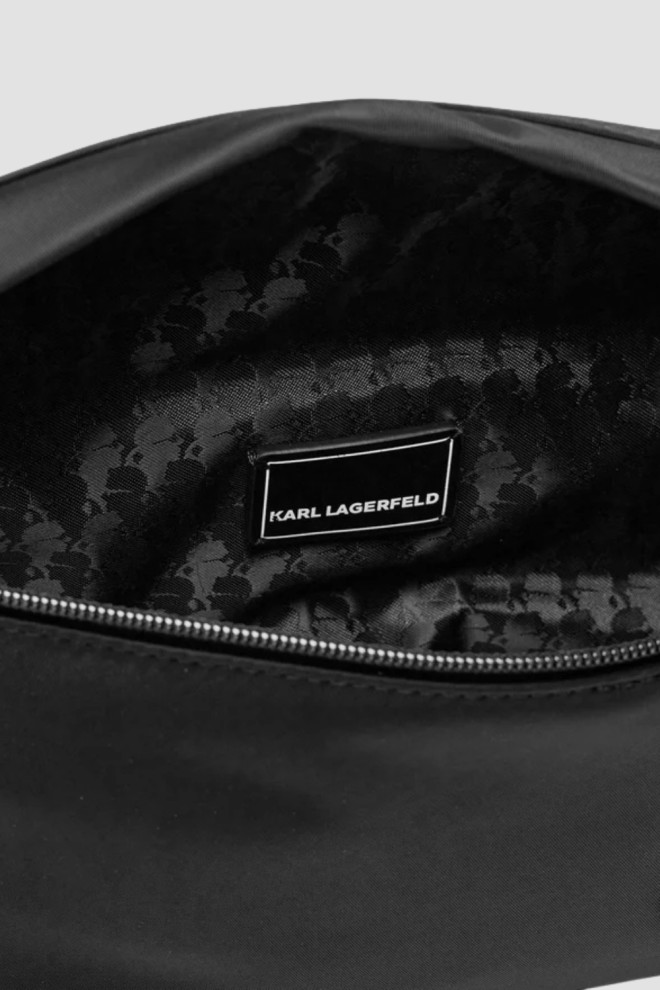 KARL LAGERFELD Чорні чоловічі нирки з логотипом