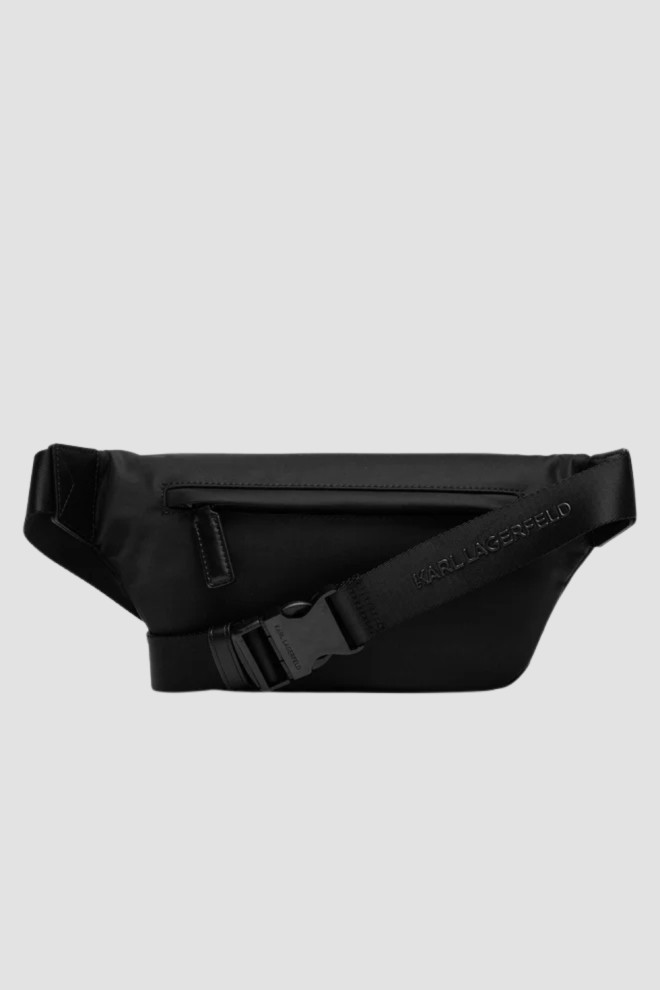 KARL LAGERFELD Black men's kidney with logo