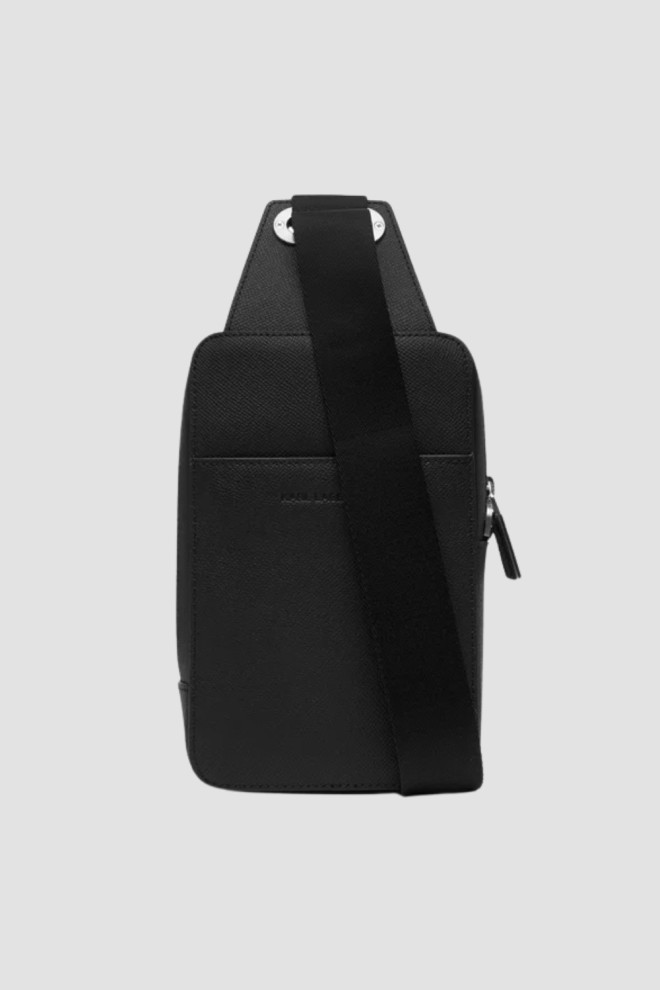 KARL LAGERFELD Negru monogramă rinichi Sling Bag