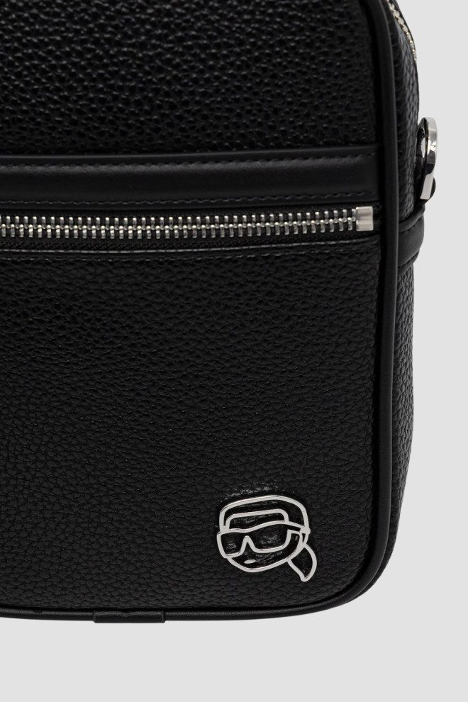KARL LAGERFELD Czarna saszetka Ikon Outline Crossbody