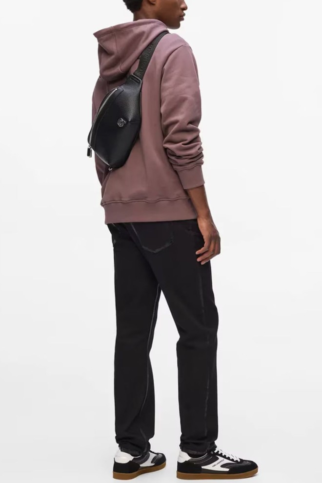 KARL LAGERFELD Czarna nerka męska Ikon Outline Bumbag