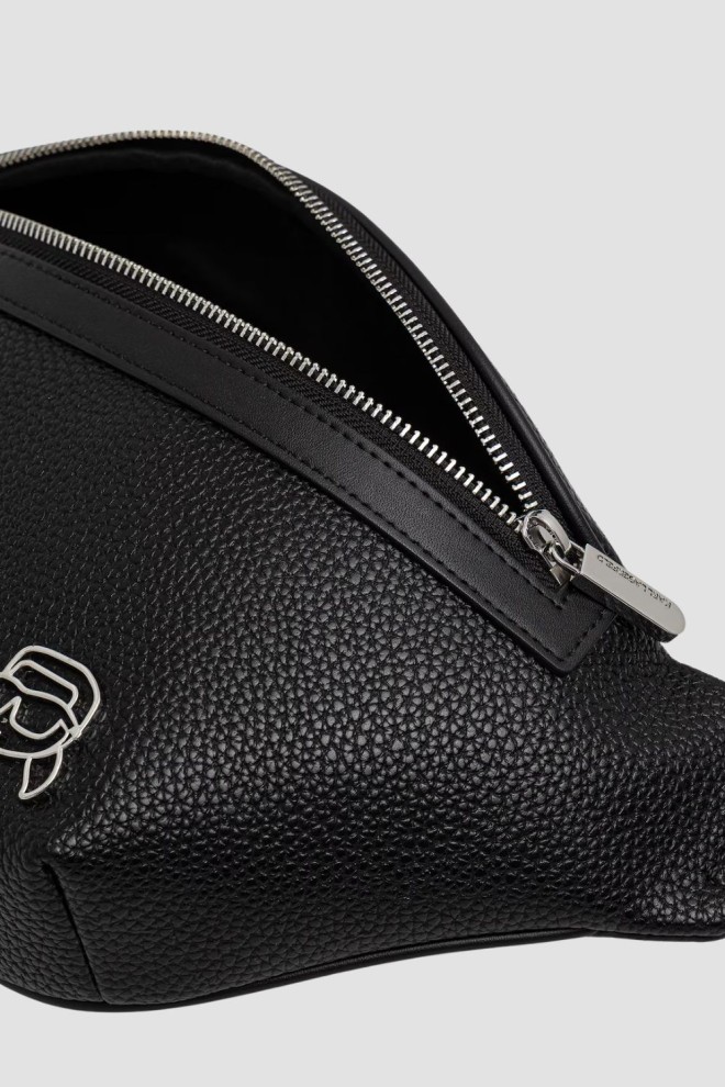 KARL LAGERFELD Black Men's Ikon Outline Bumbag Kidney