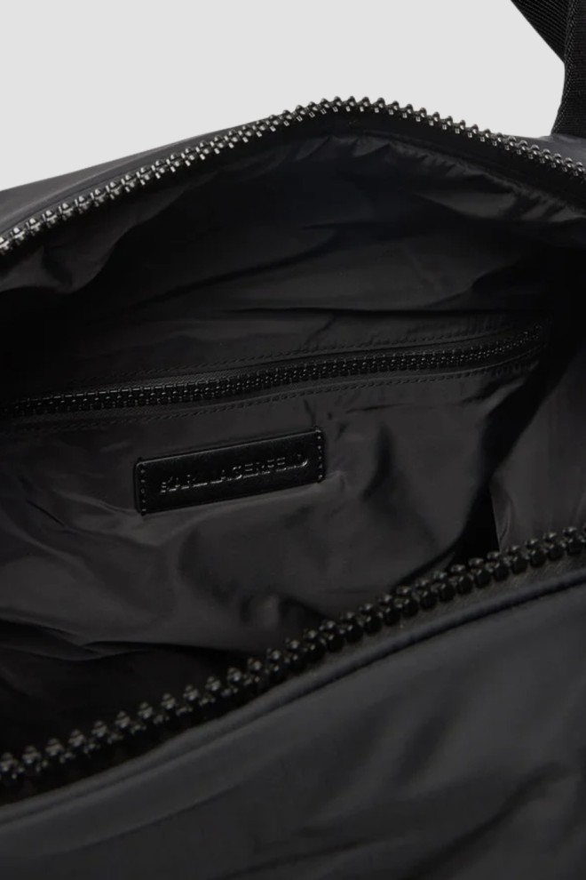 KARL LAGERFELD Black Quilted Travel Bag