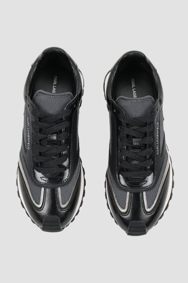 KARL LAGERFELD Czarne damskie sneakersy KAIRO NFT Peep Lo Lace
